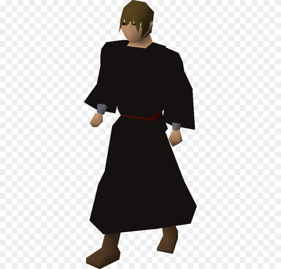 Old School Runescape Wiki Osrs Black Wizard Robe T, Person, Clothing, Sleeve, Long Sleeve Png