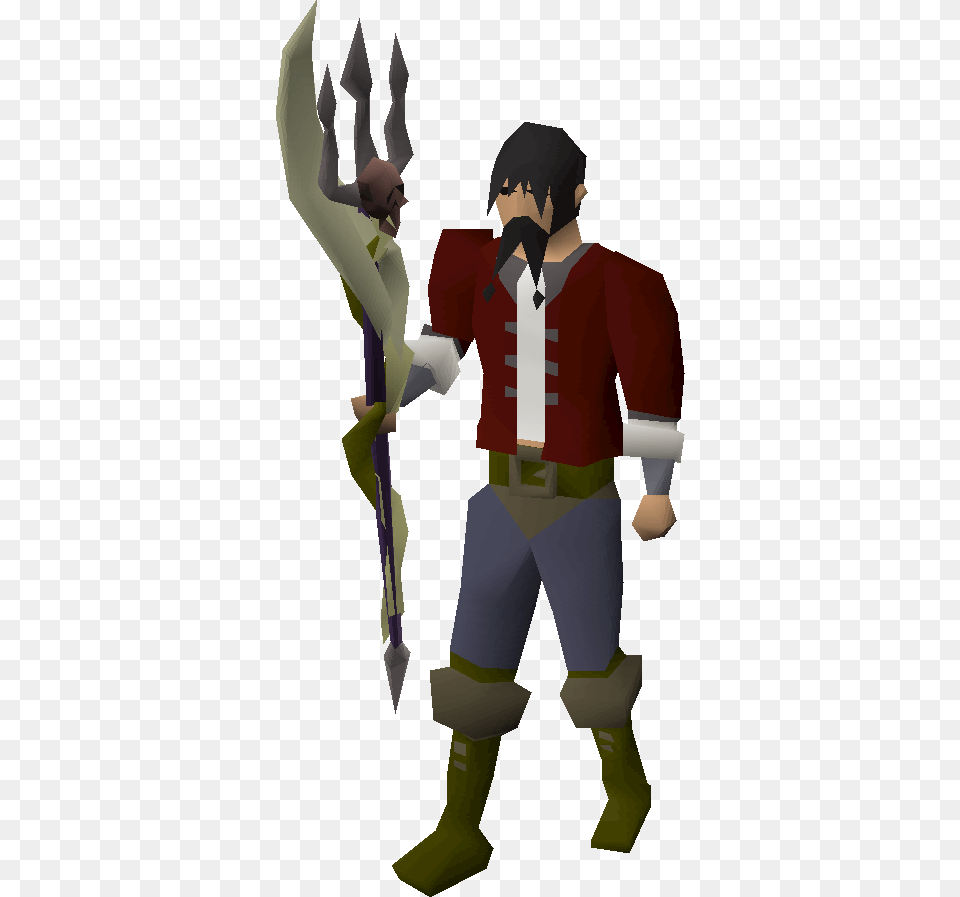Old School Runescape Wiki Osrs Trident Of The Swamp, Adult, Person, Man, Male Png Image