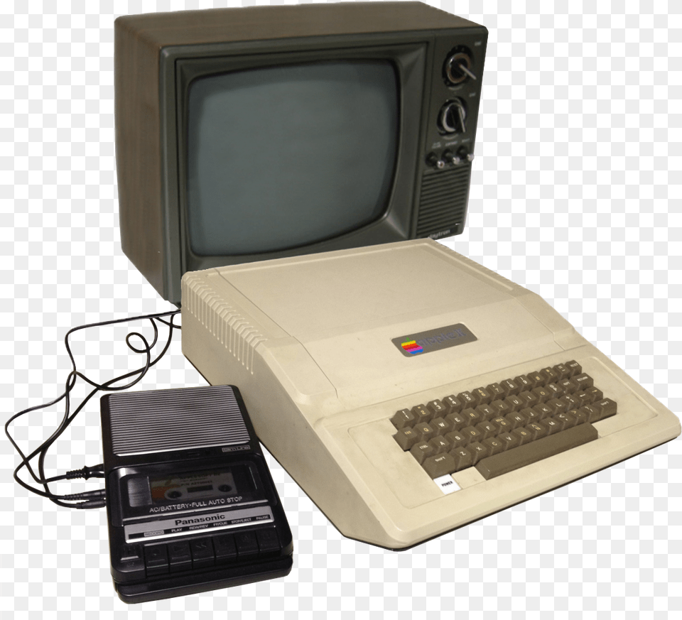 Old School Tv Apple Ii Cassette Drive, Computer, Computer Hardware, Electronics, Hardware Free Png