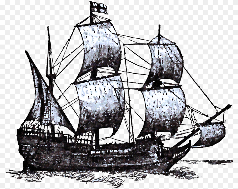 Old Ship Background Mayflower Ship, Boat, Sailboat, Transportation, Vehicle Free Png Download