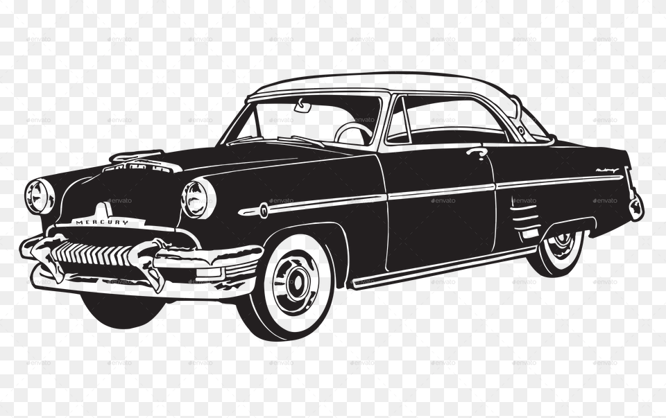 Old Silhouettes Beach Vector, Car, Coupe, Sports Car, Transportation Png Image
