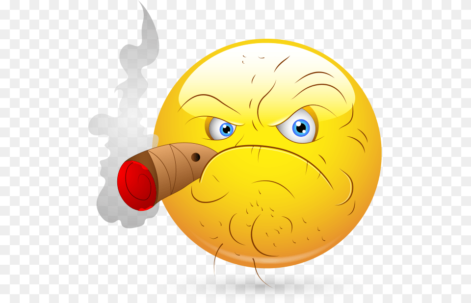 Old Smoking Man Cartoon, Sphere Png Image