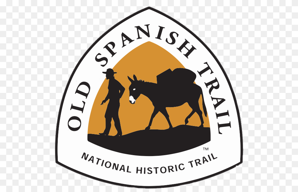 Old Spanish Trail National Historic Trail Logo, Adult, Male, Man, Person Free Png Download