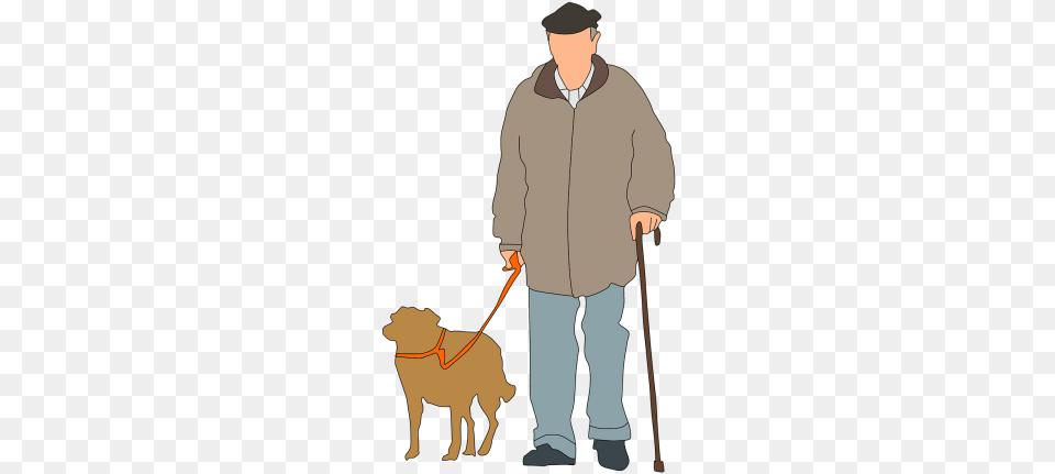 Old Stick With Oldman, Adult, Male, Man, Person Free Png
