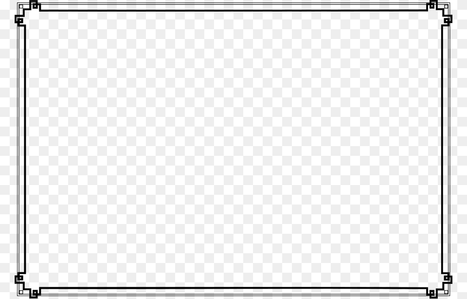 Old Style Border Large Size, Gray Free Png