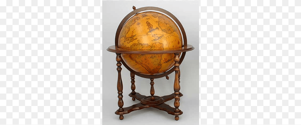 Old Style Wooden Terrestrial Globes End Table, Astronomy, Globe, Outer Space, Planet Free Png Download