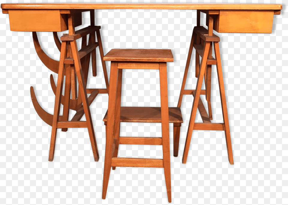 Old Table A Design Wooden Storage Has 50 S 60 Ssrc Table, Desk, Dining Table, Furniture, Wood Free Png Download