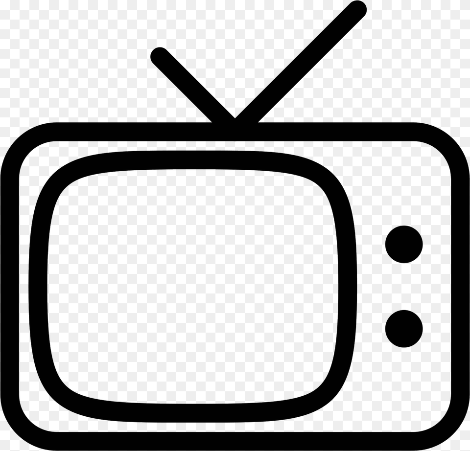 Old Television Tv Svg File, Gray Png Image