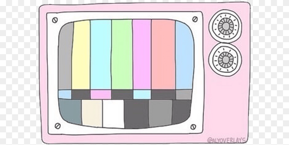 Old Televition Tv Pink Overlay Tumblr Cute Freetoedit Tv Stickers, Computer Hardware, Electronics, Hardware, Monitor Free Transparent Png