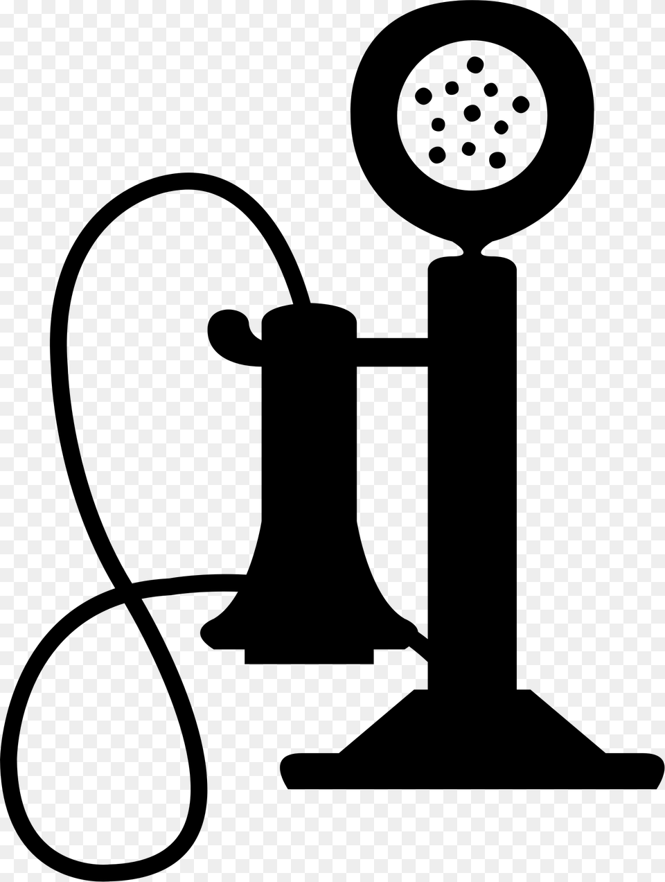 Old Thirties Style Phone Vector Clipart Image Old Style Phones Clipart, Gray Free Transparent Png