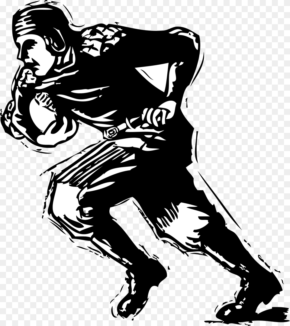 Old Time Football Player Clip Arts For Web Clip Arts Old Time Football Player, Stencil, Baby, Person, Face Free Transparent Png