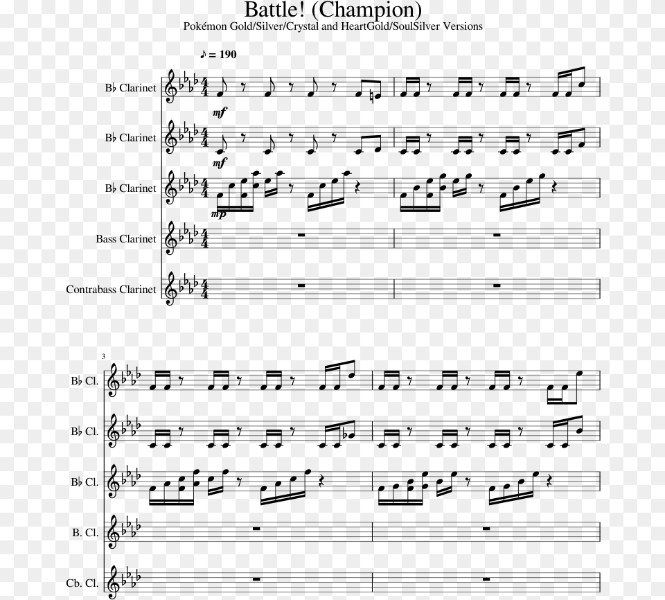 Old Town Road Trumpet Sheet Music, Gray Png