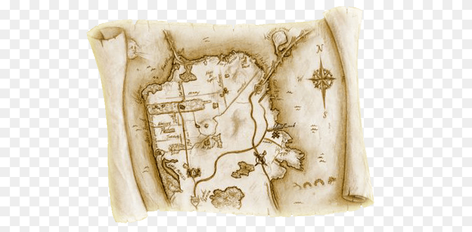 Old Treasure Map, Text Free Png Download