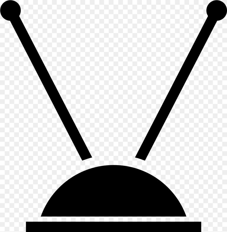 Old Tv Antenna, Gray Free Png