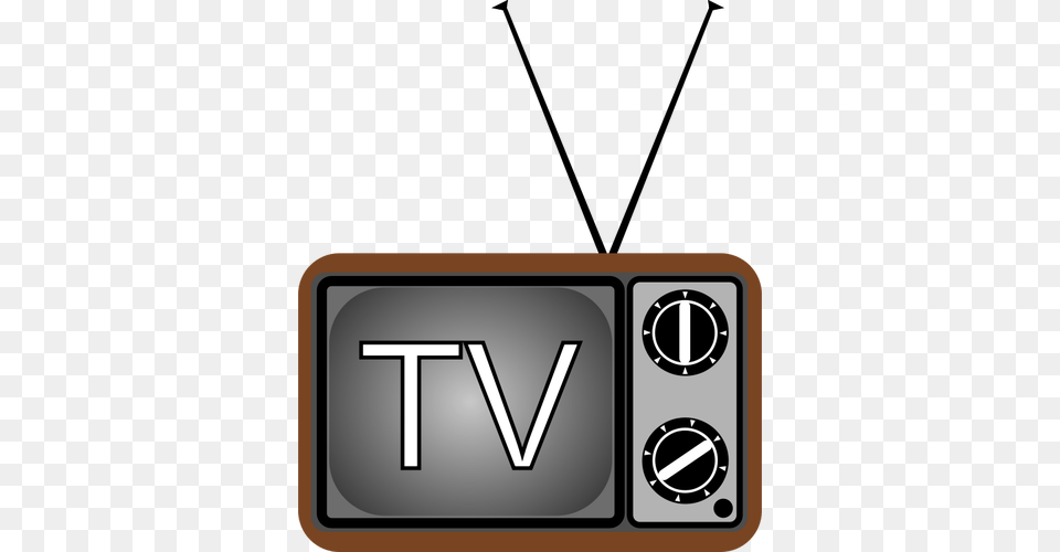 Old Tv Set Vector Illustration, Computer Hardware, Electronics, Hardware, Monitor Png Image