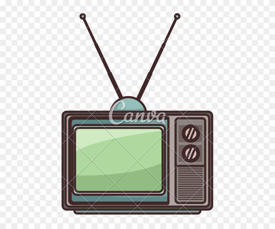 Old Tv Technology, Computer Hardware, Electronics, Hardware, Monitor Free Png Download