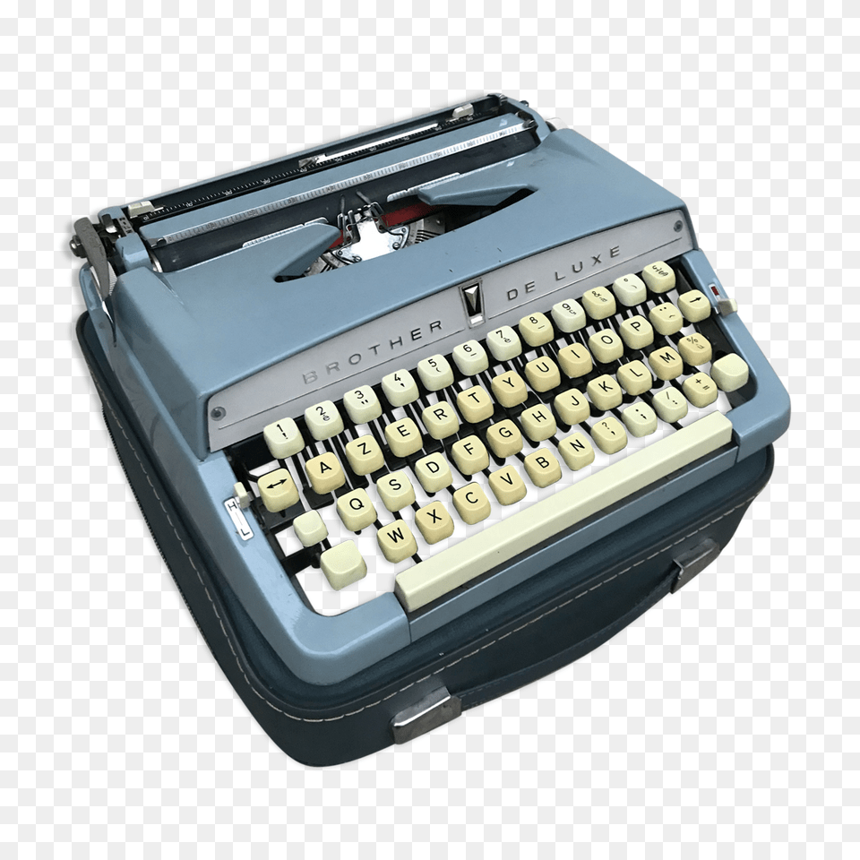 Old Typewriter Brother Of Luxury Metal Blue, Computer Hardware, Electronics, Hardware, Computer Png Image