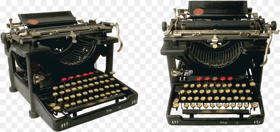 Old Typewriter Photo Typewriter Transparent, Computer Hardware, Electronics, Hardware, Machine Free Png
