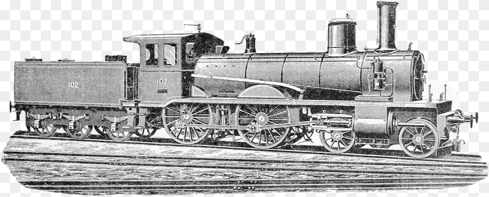 Old Vintage Train Locomotive Antique Old Train, Engine, Vehicle, Transportation, Steam Engine Png Image