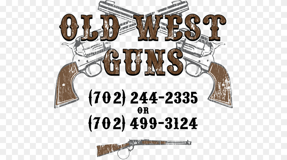 Old West Guns Las Vegas Old West Gun Logo, Firearm, Handgun, Weapon Png Image
