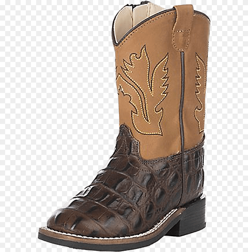 Old West Infant Square Toe Gator Print Cowboy Boot Gator Print Boots, Clothing, Footwear, Shoe, Cowboy Boot Free Png Download