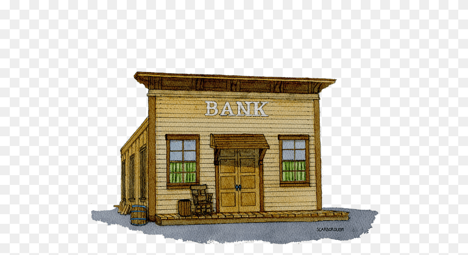 Old Western Bank, Architecture, Rural, Outdoors, Nature Free Transparent Png