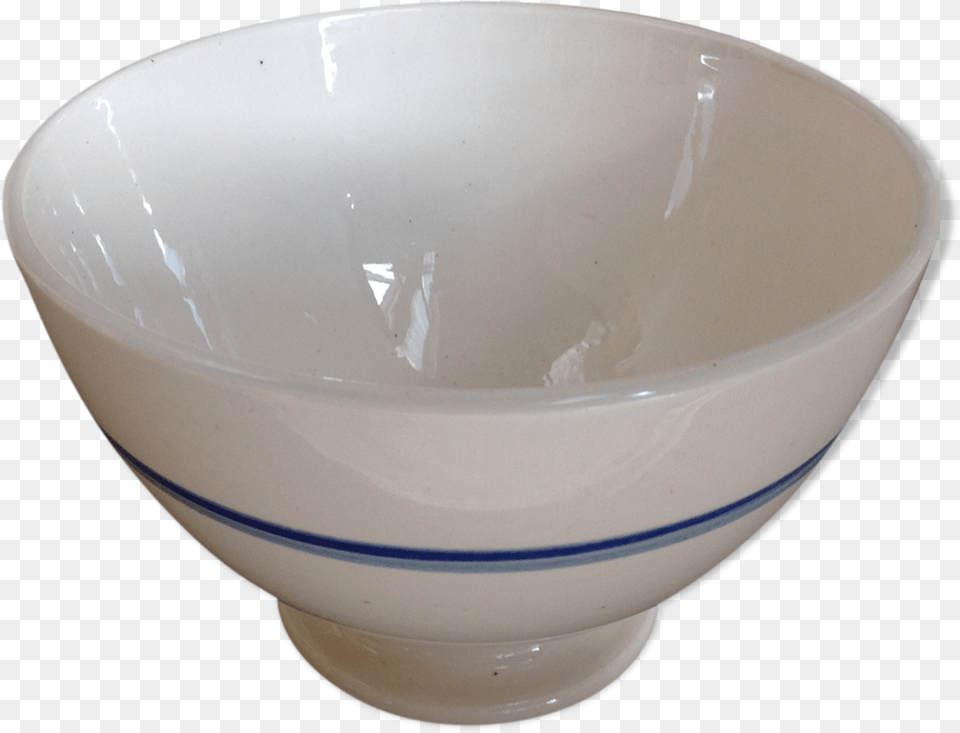 Old White Bowl With Blue Vintage 50s 60ssrc Https Bowl, Art, Porcelain, Pottery, Soup Bowl Png