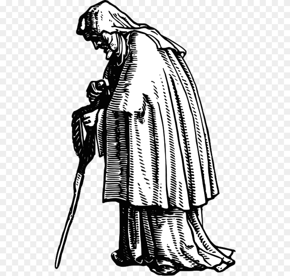 Old Woman Clip Art, Fashion, Cloak, Clothing, Adult Png Image