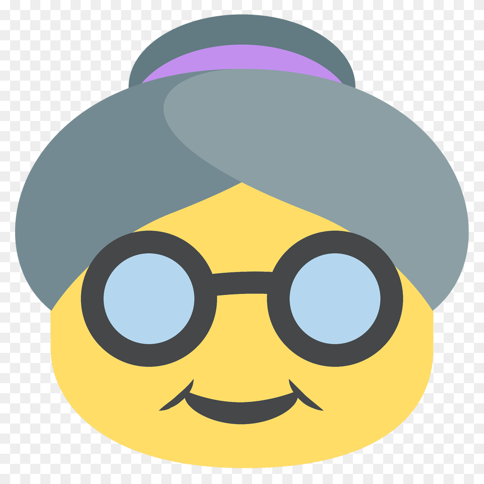 Old Woman Emoji Clipart, Cap, Clothing, Hat, Accessories Png Image
