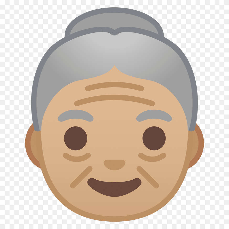 Old Woman Emoji Clipart, Face, Head, Person, Ammunition Png Image