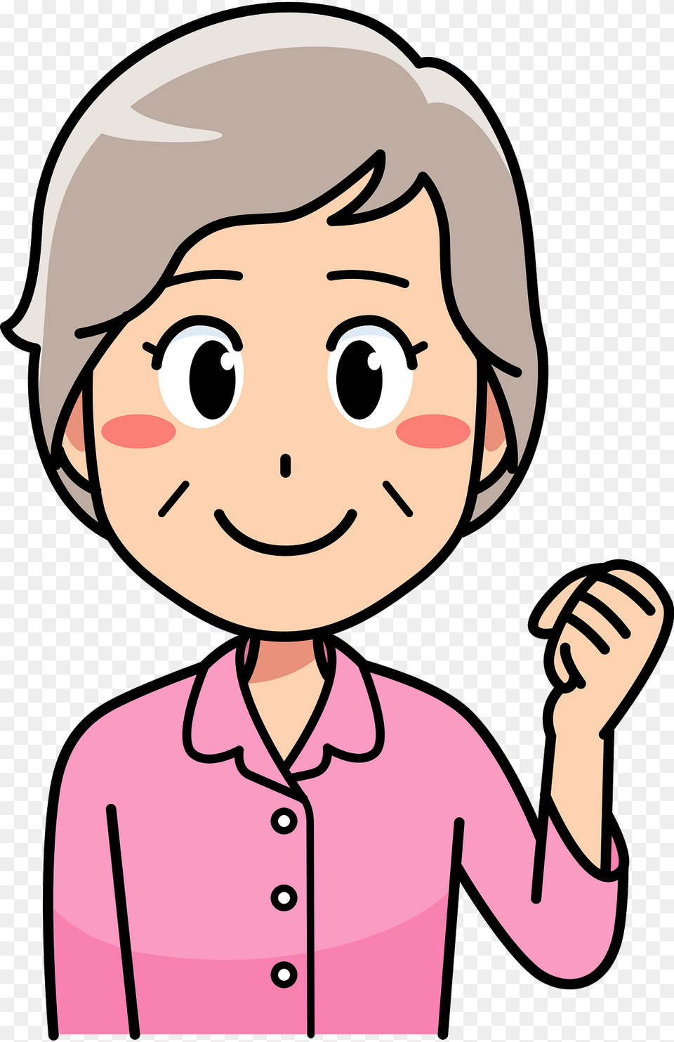 Old Woman Grandmother Clipart, Baby, Person, Book, Comics Png Image