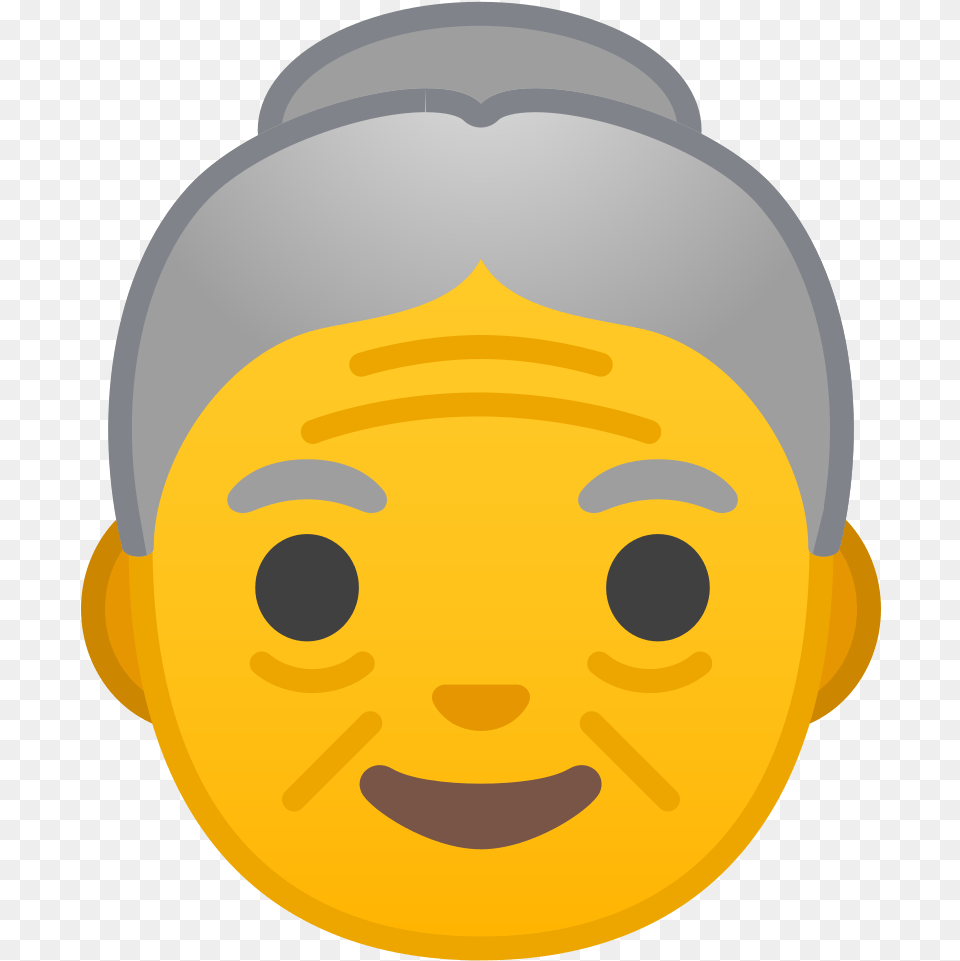 Old Woman Icon Old Woman Emoji, Face, Head, Person, Baby Free Transparent Png