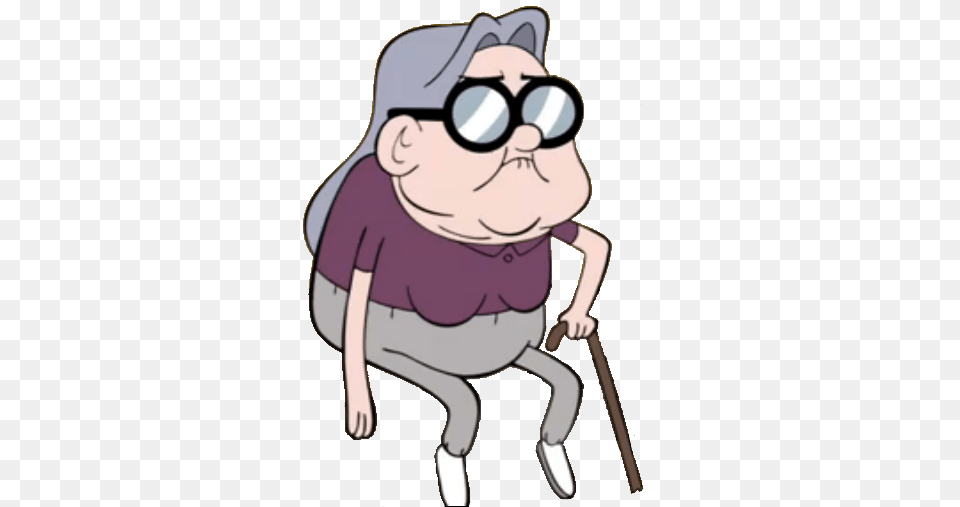 Old Woman In Purple Appearance Gravity Falls Old Lady, Baby, Person, Cartoon, Face Free Png