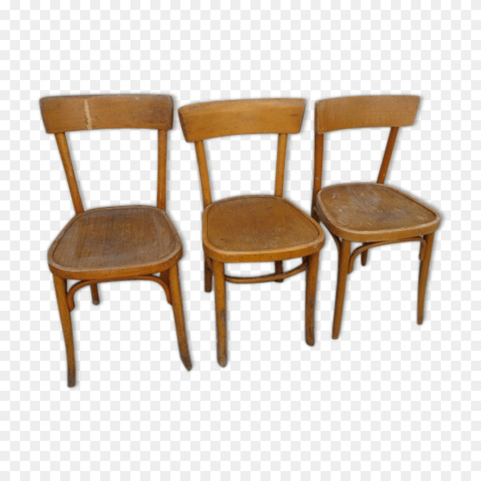 Old Wooden Bistro Chairs, Chair, Furniture, Table Free Png Download