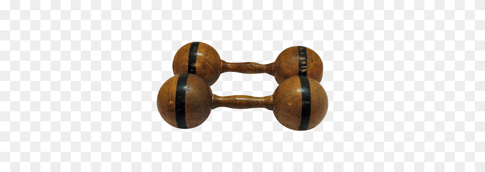 Old Wooden Dumbbells, Smoke Pipe, Rattle, Toy Free Transparent Png