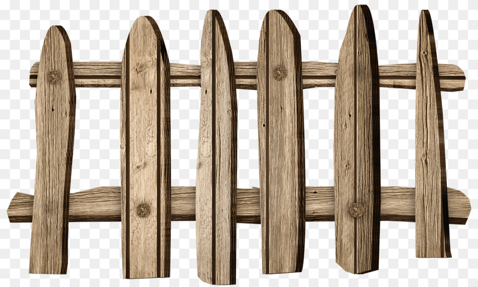 Old Wooden Fence, Wood, Picket, Cross, Symbol Png