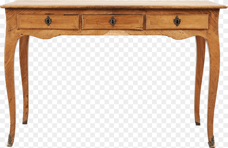 Old Wooden Table Transparent Happy Birthday Cake Table, Desk, Furniture, Drawer, Sideboard Png Image