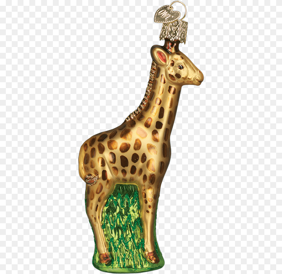 Old World Christmas Baby Giraffe Glass Ornament, Figurine, Animal, Mammal, Wildlife Free Png