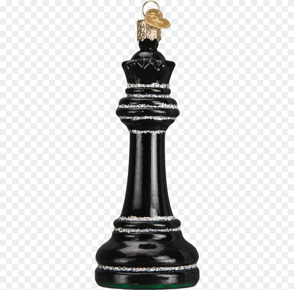 Old World Christmas Black Chess Piece Christmas Ornament Black Chess Piece, Game, Smoke Pipe Free Transparent Png