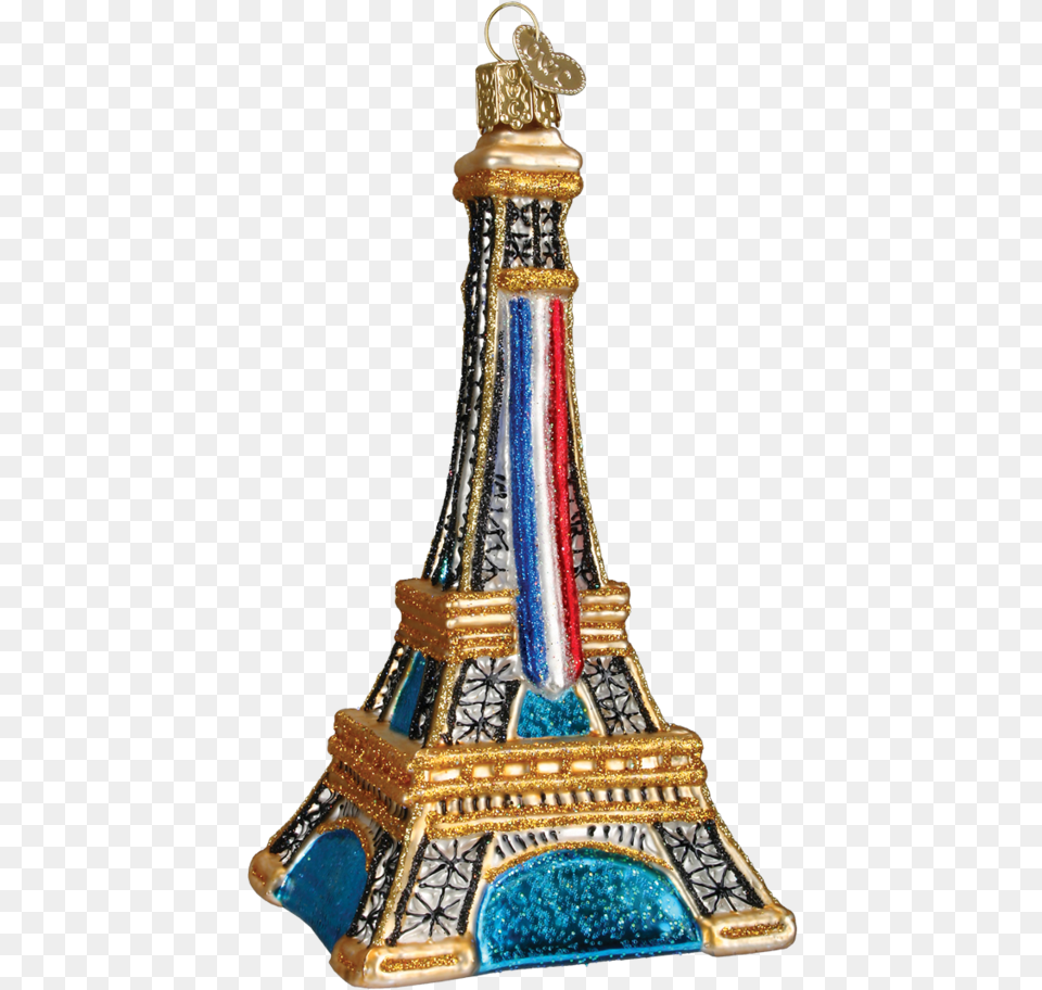 Old World Christmas Eiffel Tower Or Nt Putti Fine Eiffel Tower Glass Christmas Ornament, Accessories, Jewelry, Festival, Hanukkah Menorah Png