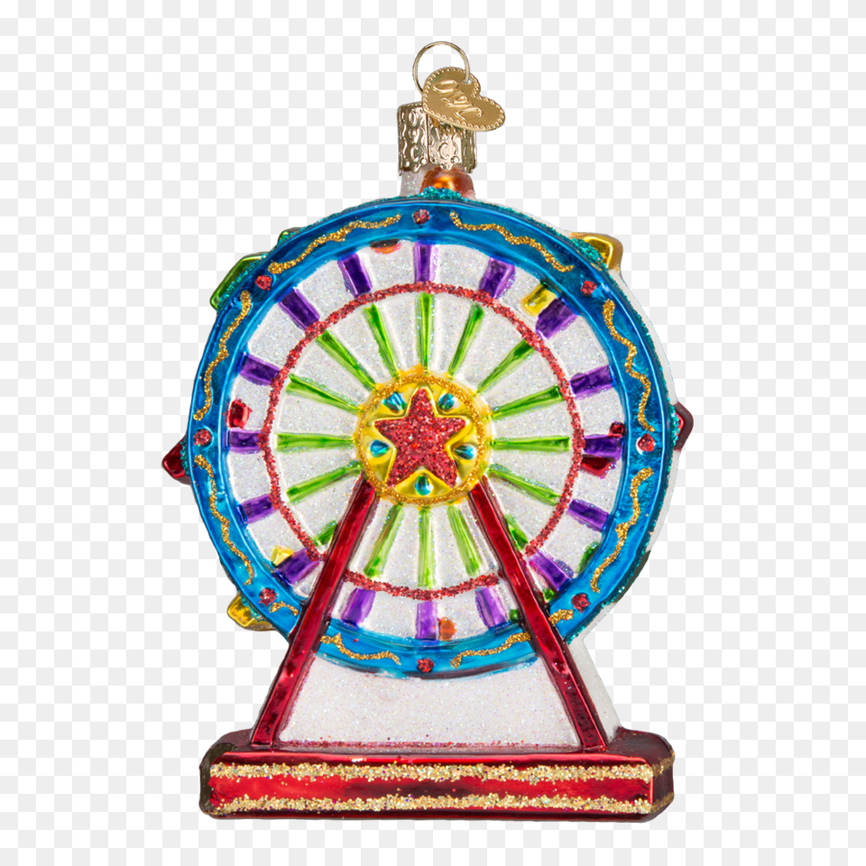 Old World Christmas Ferris Wheel Glass Ornament Christmas Ornament, Amusement Park Free Png