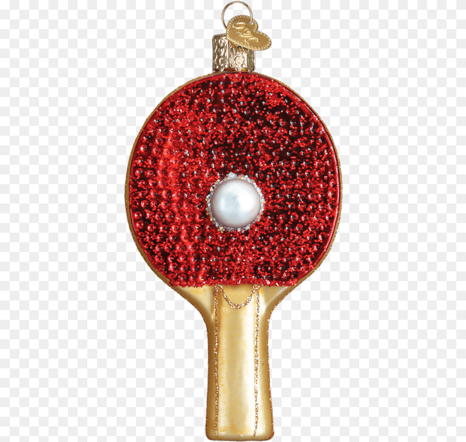 Old World Christmas Glass Blown Ornament Ping Pong, Accessories, Racket, Jewelry Png Image