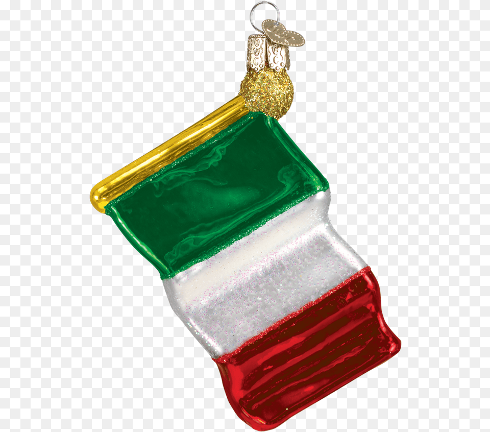 Old World Christmas Italian Flag Ornament Flag, Accessories, Christmas Decorations, Festival, Gift Png