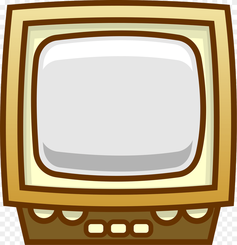 Old Yellow Tv Clipart, Computer Hardware, Electronics, Hardware, Monitor Png Image