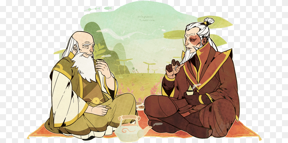 Old Zuko And Iroh, Adult, Male, Man, Person Png Image