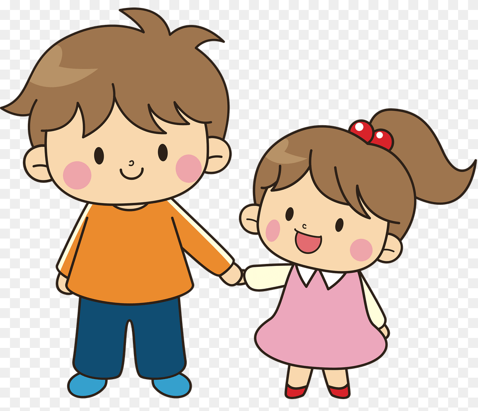 Older Brother And Younger Sister Clipart, Baby, Person, Face, Head Png