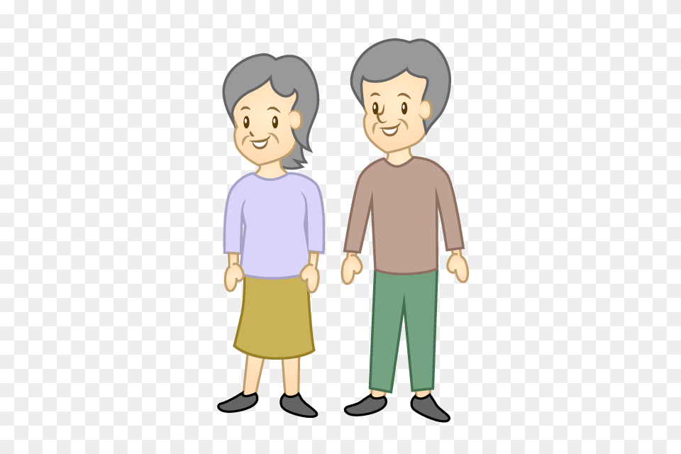 Older Couple Clipart Cartoon Clipart Graphics, Sleeve, Long Sleeve, Clothing, Person Png Image