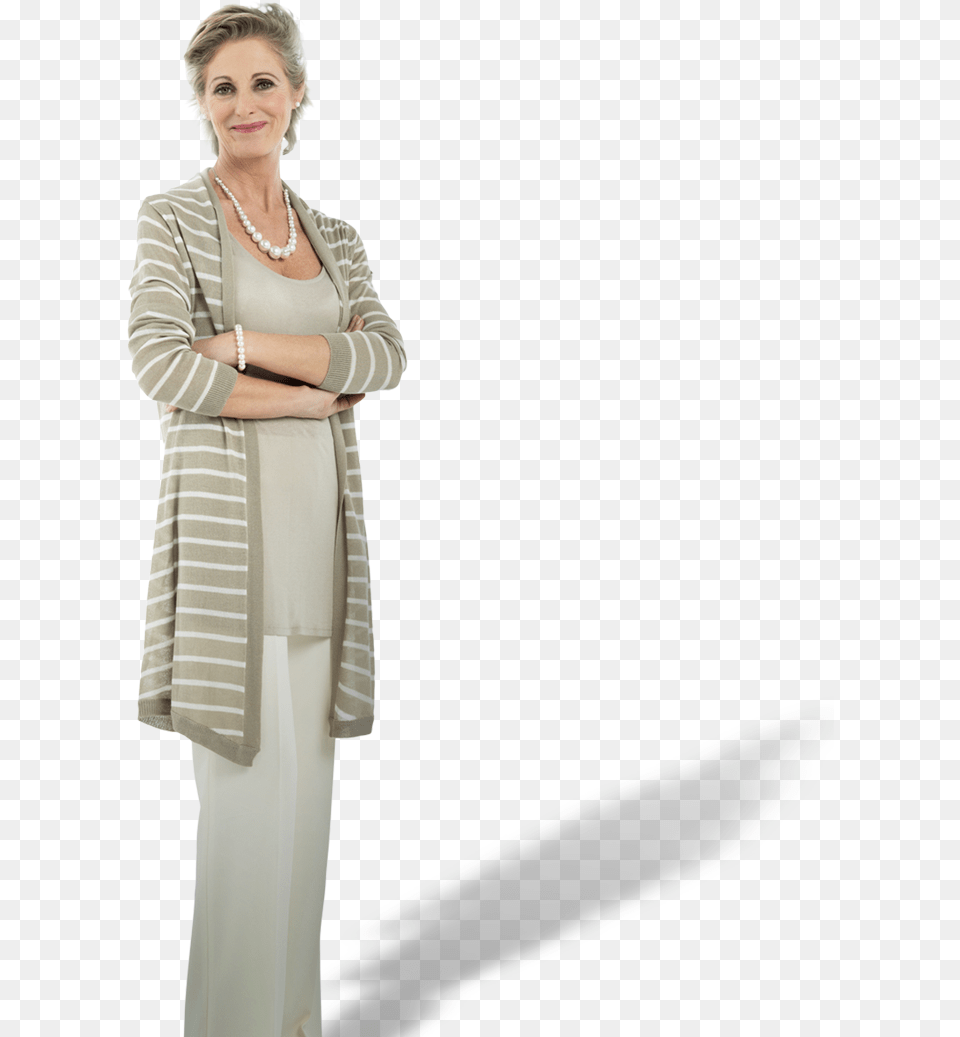 Older Woman Standing, Adult, Suit, Sleeve, Person Png