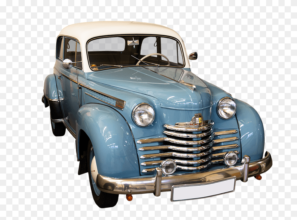 Oldtimer Blue, Car, Transportation, Vehicle, Machine Png