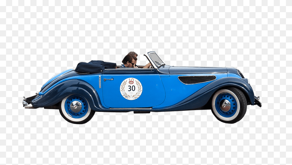 Oldtimer Blue Cabriolet, Car, Transportation, Vehicle, Convertible Free Png
